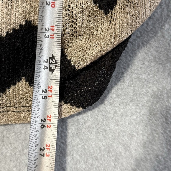 Susan Lawrence Boho Chevron Knit Cowl Neck Top Womens Medium Made USA - Picture 6 of 7